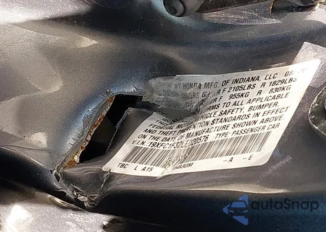 2020 Honda Civic Ex from USA, damaged, VIN 19XFC1F32LE020576